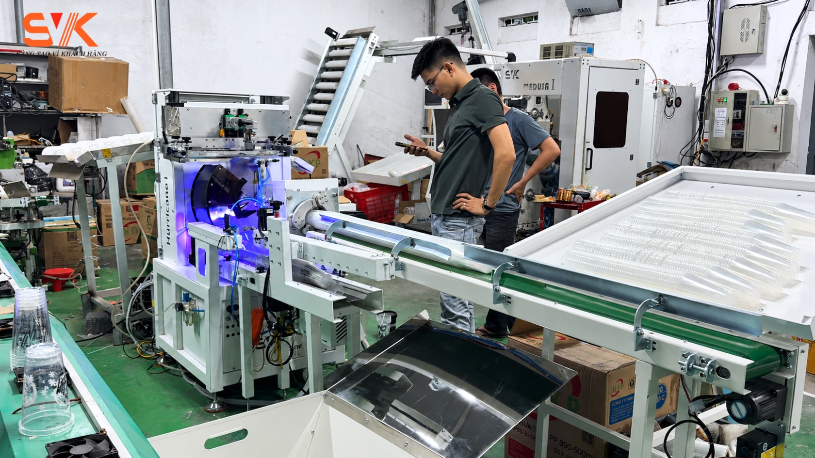 Máy in ly nhựa tự động UV